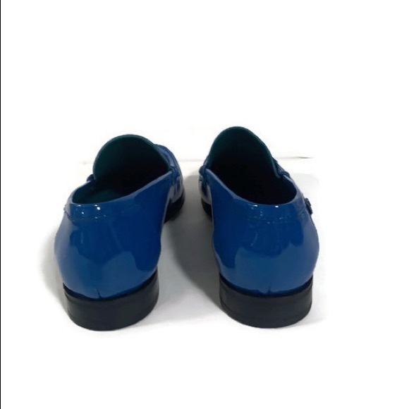 Dolce & Gabbana Patent Leather Blue Moccasins - Picture 5 of 7